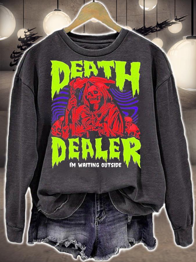 Death Dealer I'm waiting outside T-shirt