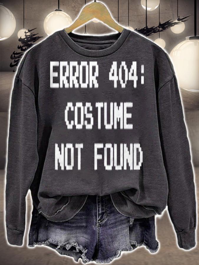 Funny 404 Error Costume Not Found Shirt sweatshirt