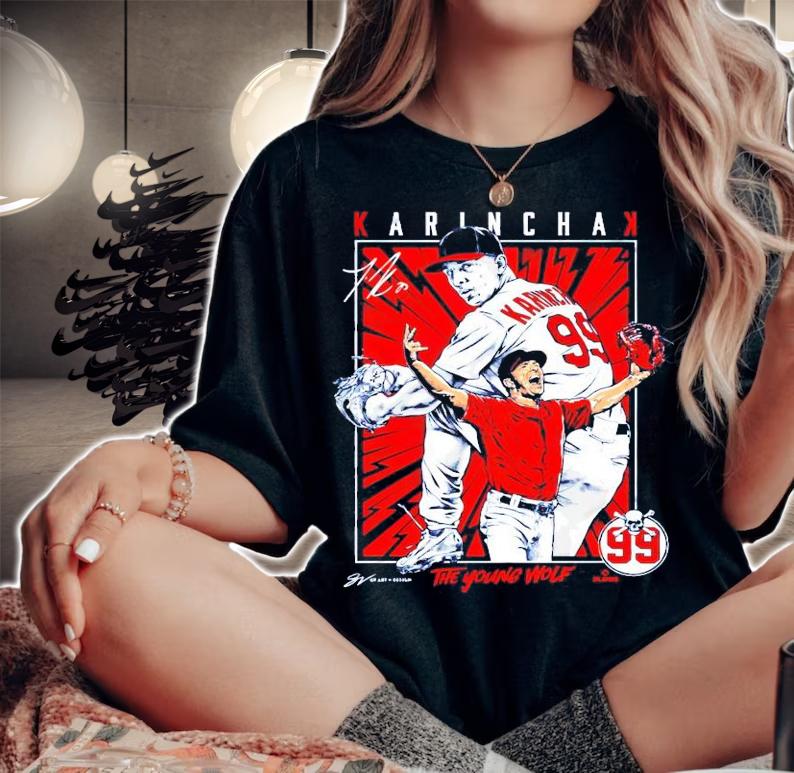 James Karinchak the young wolf signature shirt