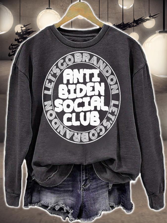 Lets Go Brandon Anti Biden Social Club T-Shirt sweatshirt