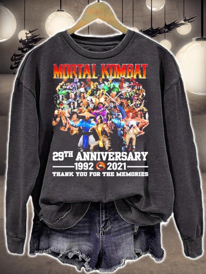Mortal Kombat 29th anniversary 1992-2021 thank you for the memories shirt sweatshirt