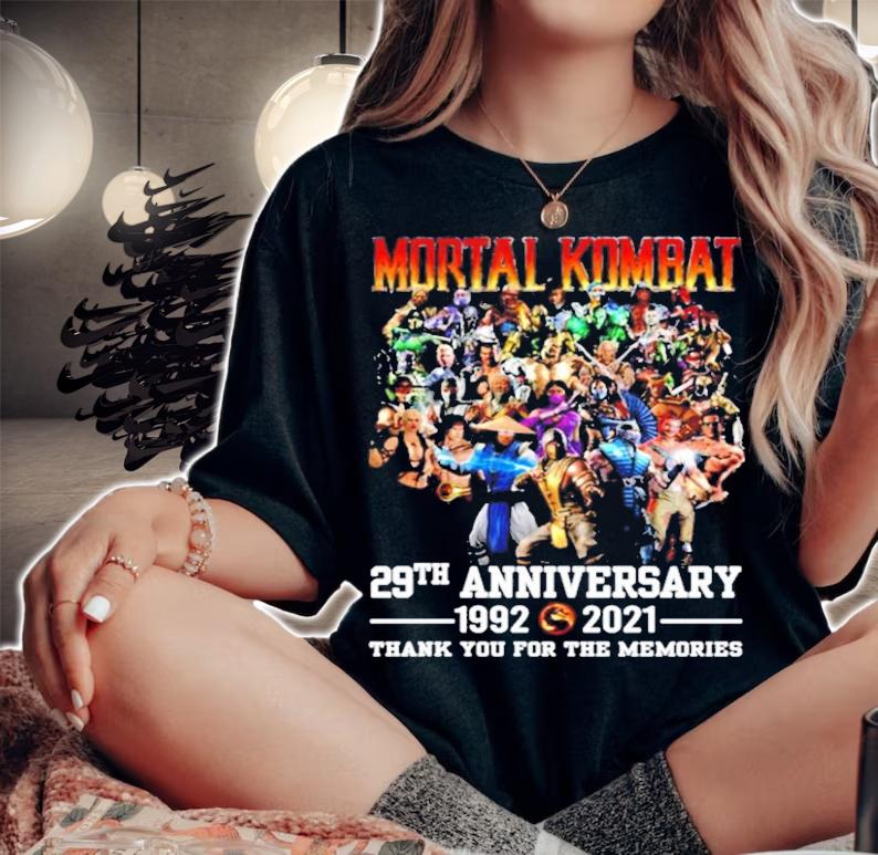 Mortal Kombat 29th anniversary 1992-2021 thank you for the memories shirt woman shirt