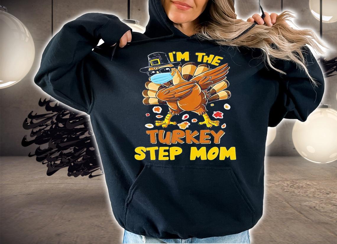 Step Mom Turkey Matching Family Group Thanksgiving T-Shirt