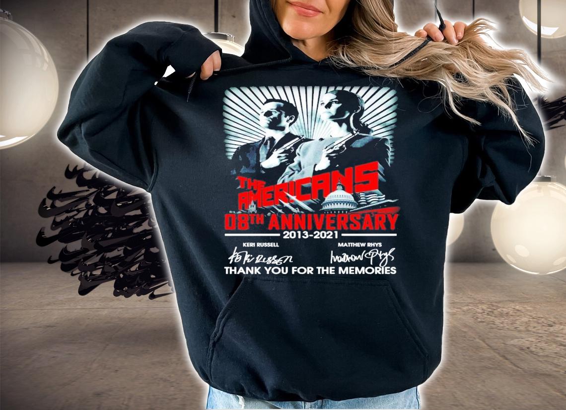 The Americans 08th anniversary 2013-2021 signatures shirt hoodie