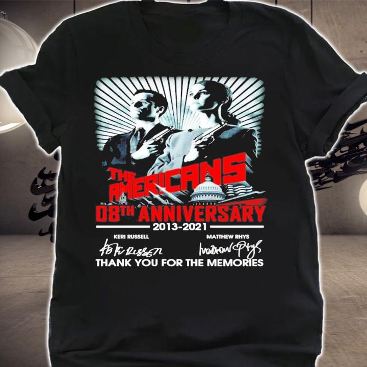 The Americans 08th anniversary 2013-2021 signatures shirt shirt