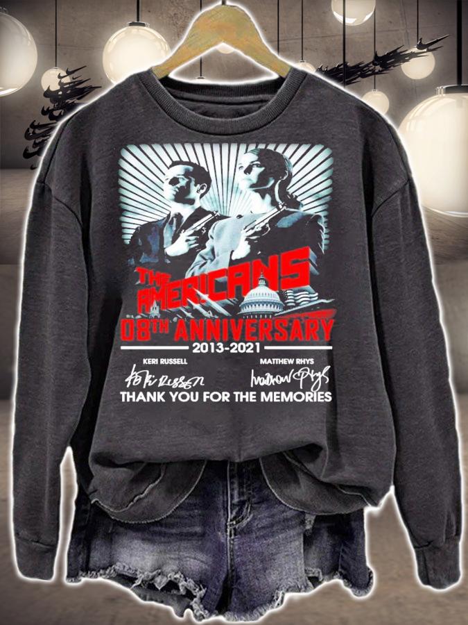 The Americans 08th anniversary 2013-2021 signatures shirt sweatshirt