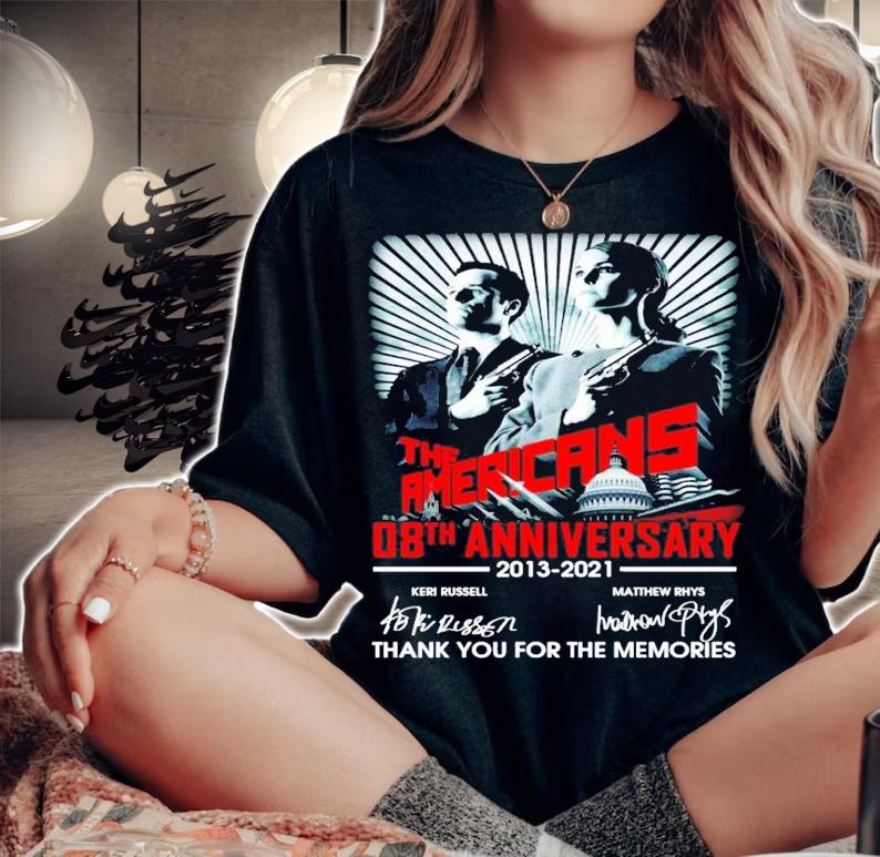 The Americans 08th anniversary 2013-2021 signatures shirt woman shirt