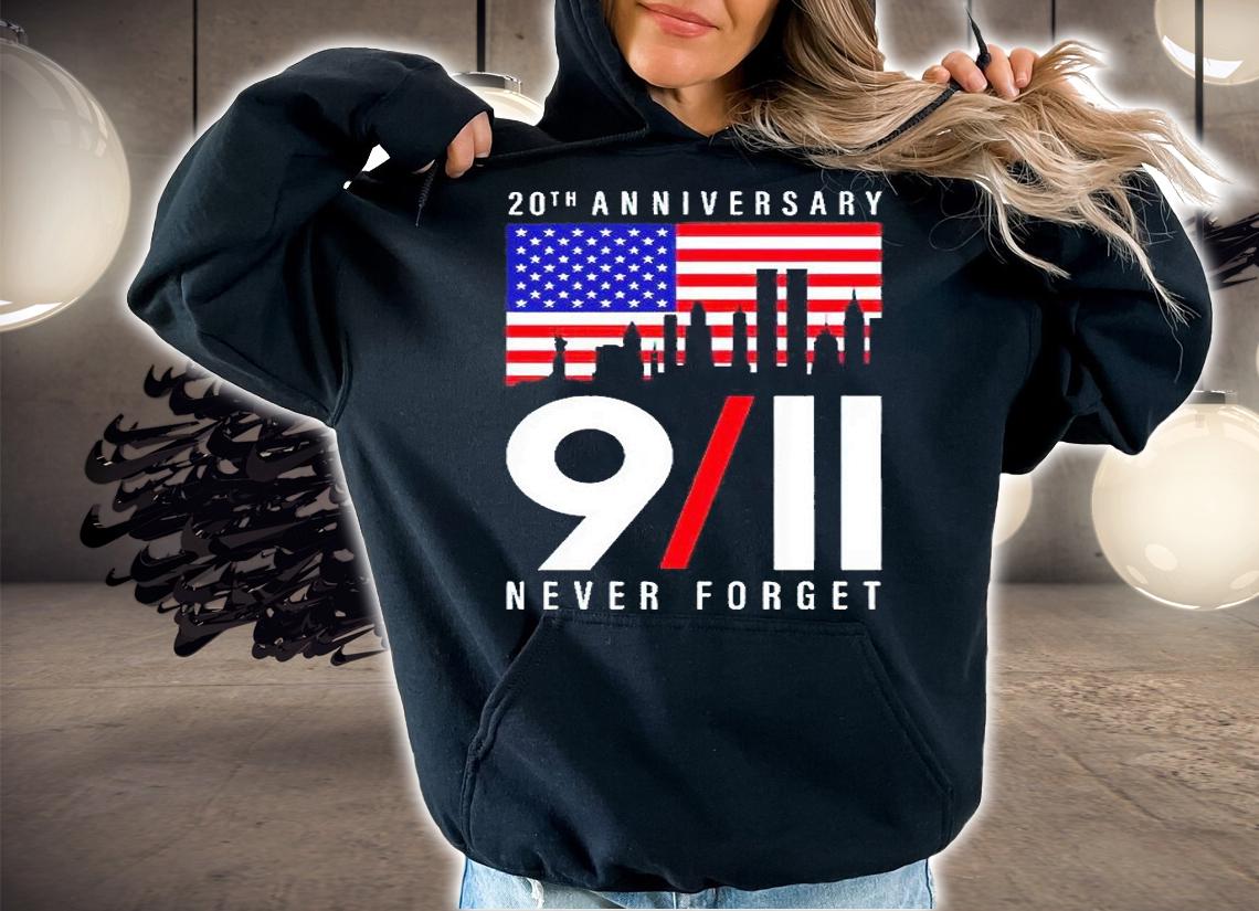 20th anniversary 9-11 never forget T-shirt