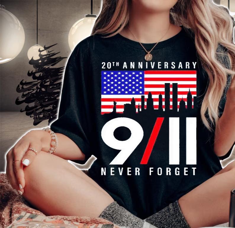 20th anniversary 9-11 never forget T-shirt