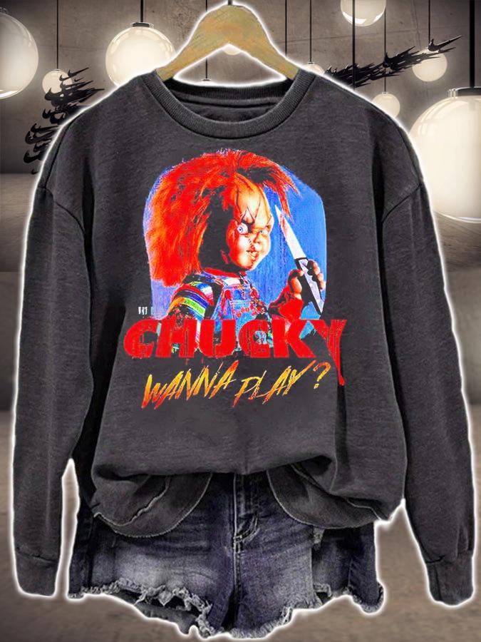 Chucky wanna play Halloween T-shirt sweatshirt