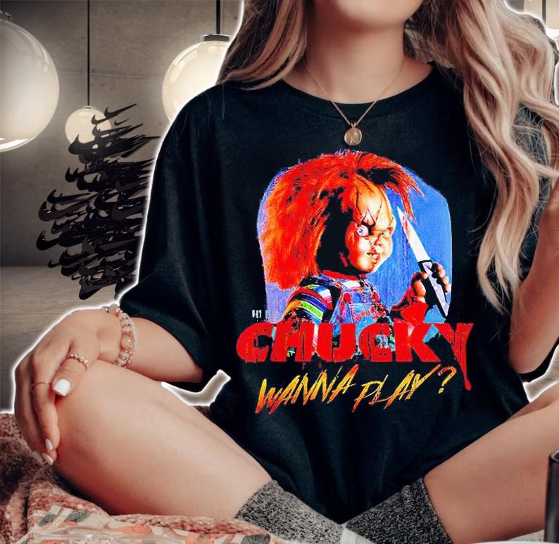 Chucky wanna play Halloween T-shirt woman shirt