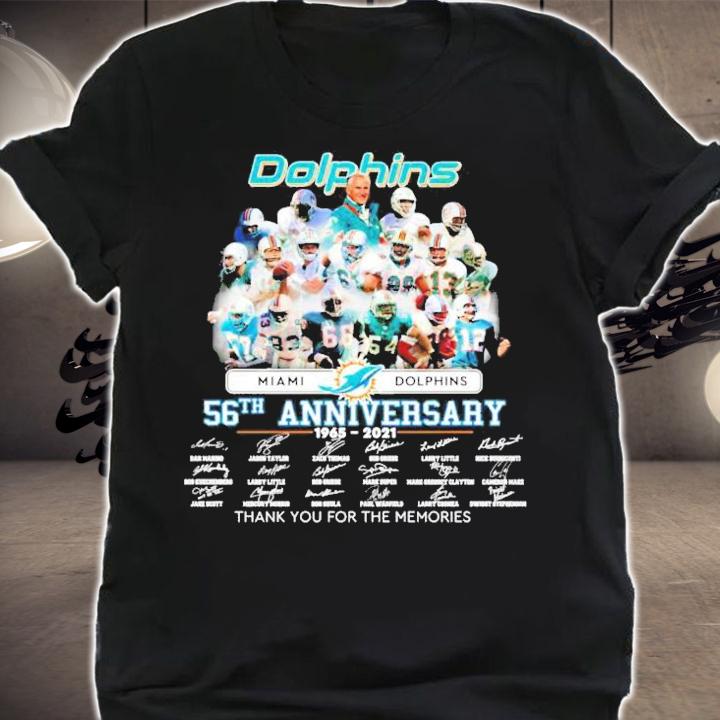 Dolphins 56th anniversary thank you for the memories t-shirt