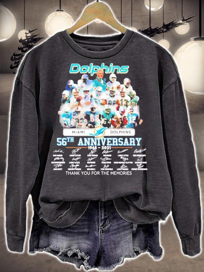 Dolphins 56th anniversary thank you for the memories t-shirt