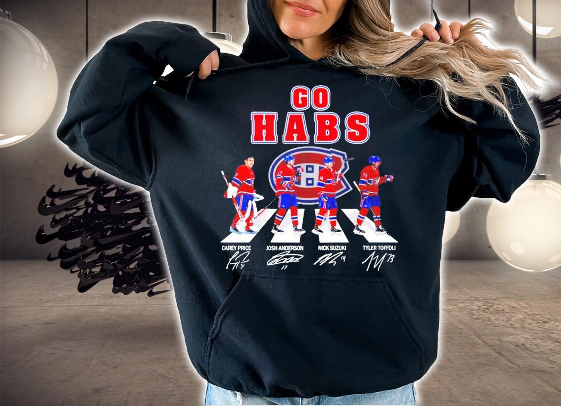 Go Habs Montreal Canadiens Abbey Road signatures shirt
