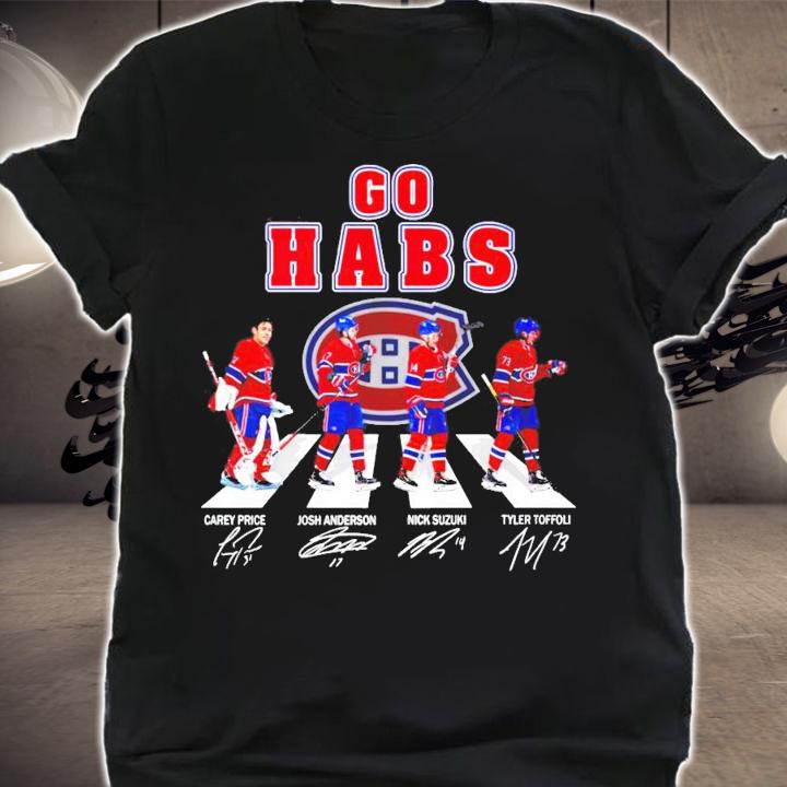 Go Habs Montreal Canadiens Abbey Road signatures shirt