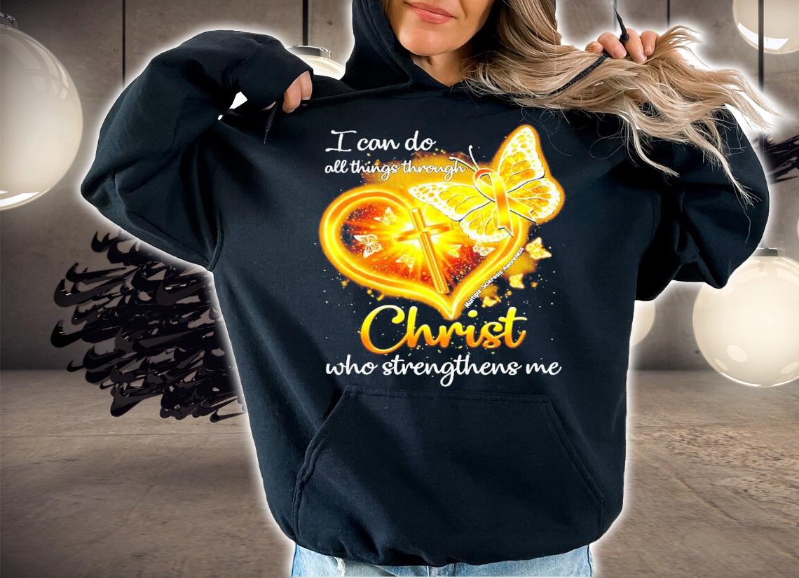 I can do all things through Christ who strengthens me Jesus Butterfly shirt hoodie