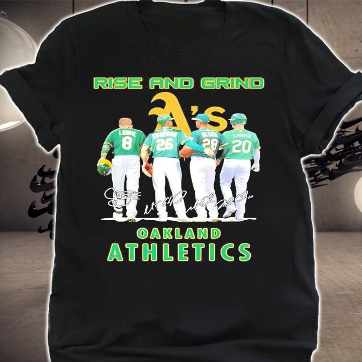 Rise and grind Oakland Athletics signature shirt shirt