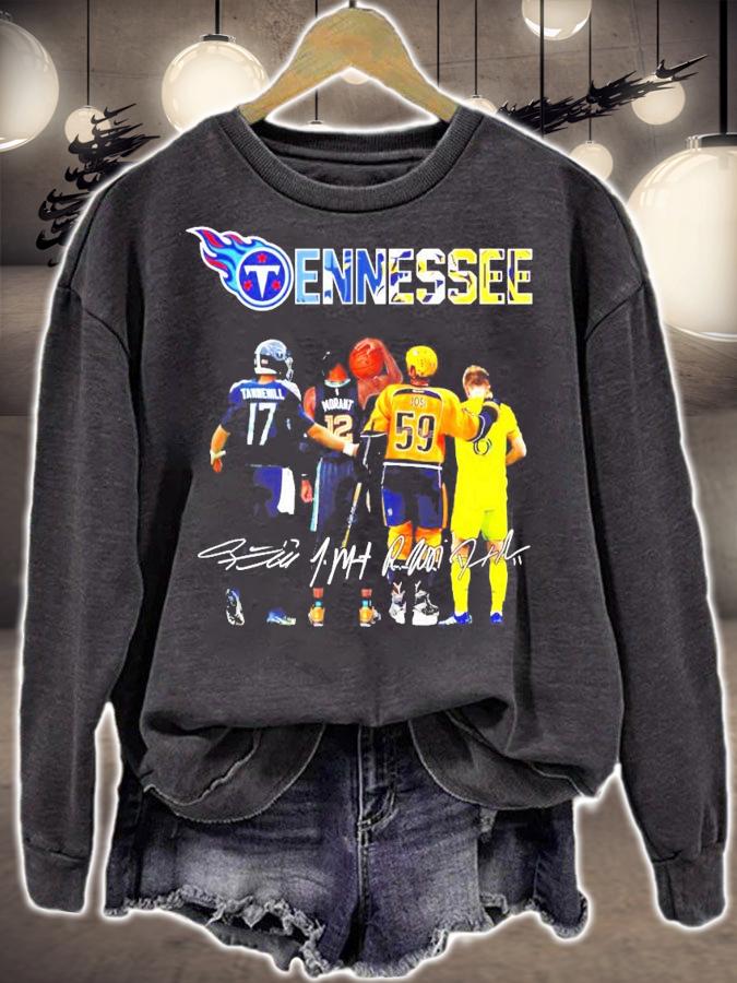 Tennessee Ryan Tannehill Ja Morant Roman Josi signatures t-shirt sweatshirt