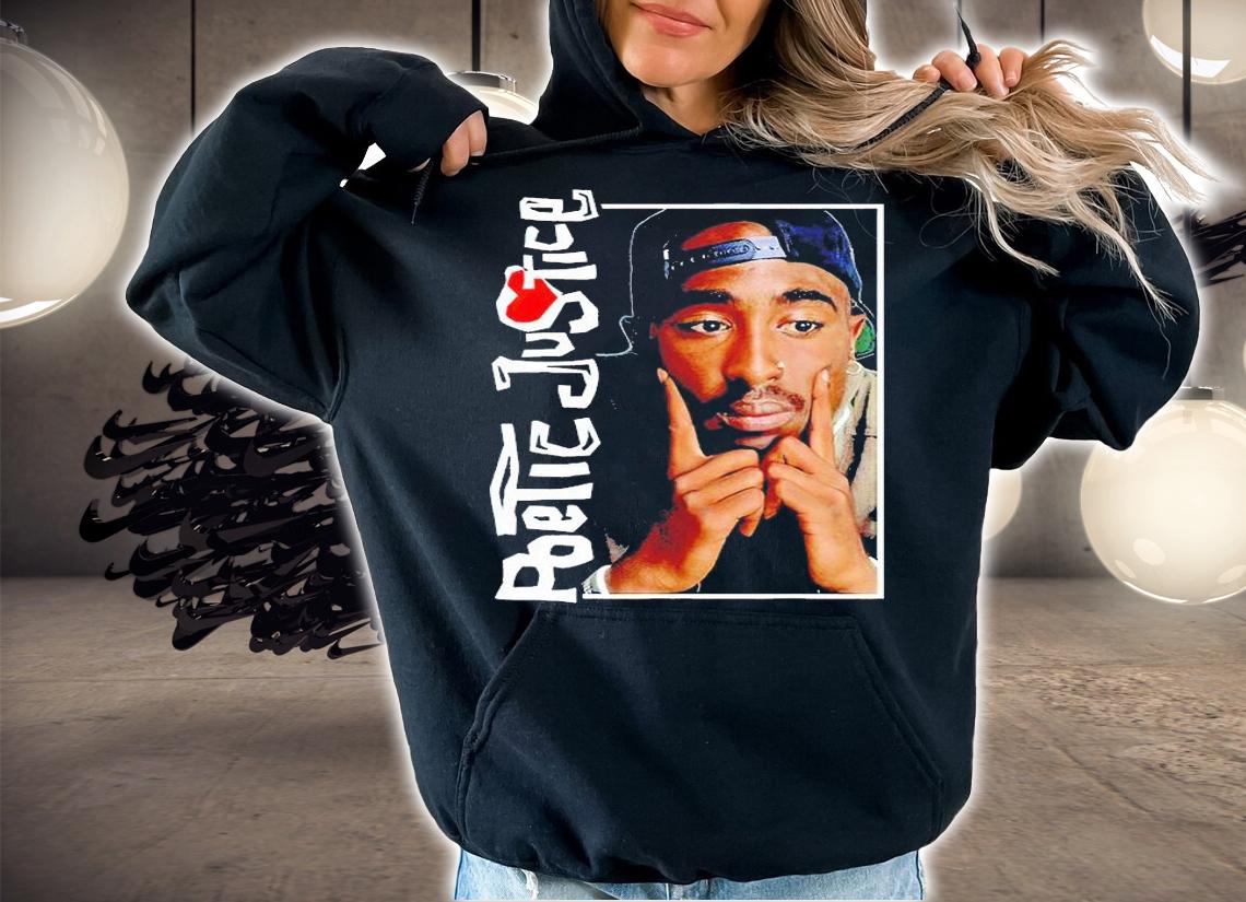 Tupac Poetic Justice in deep thought poster t-shirt hoodie