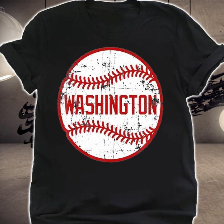 Vintage Washington Baseball Distressed Game T-shirt