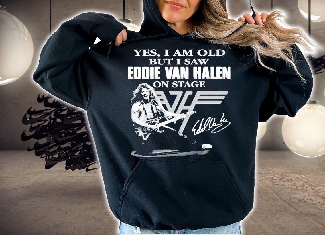 Yes I am old but I saw Eddie Van Halen on stage signature shirt