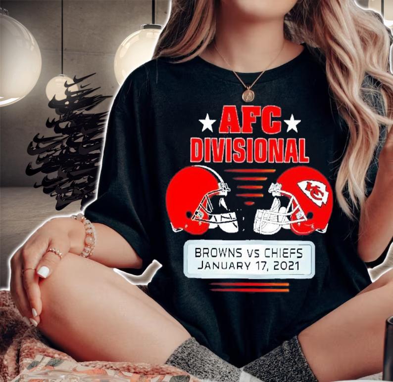 AFC Divisional Browns vs Chiefs January 17 2021 shirt woman shirt