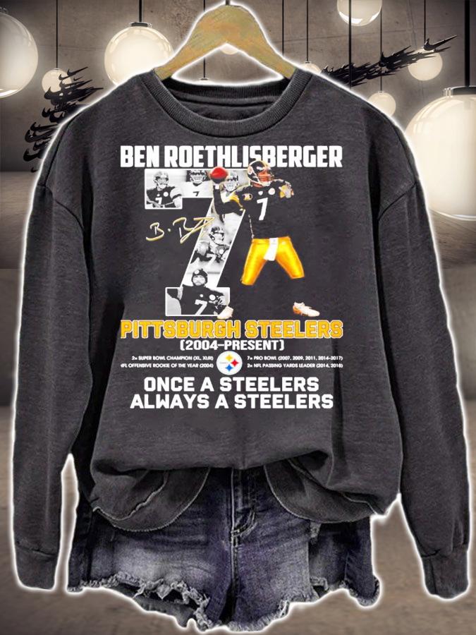 Ben Roethlisberger Pittsburgh Steelers 2004 present signature shirt