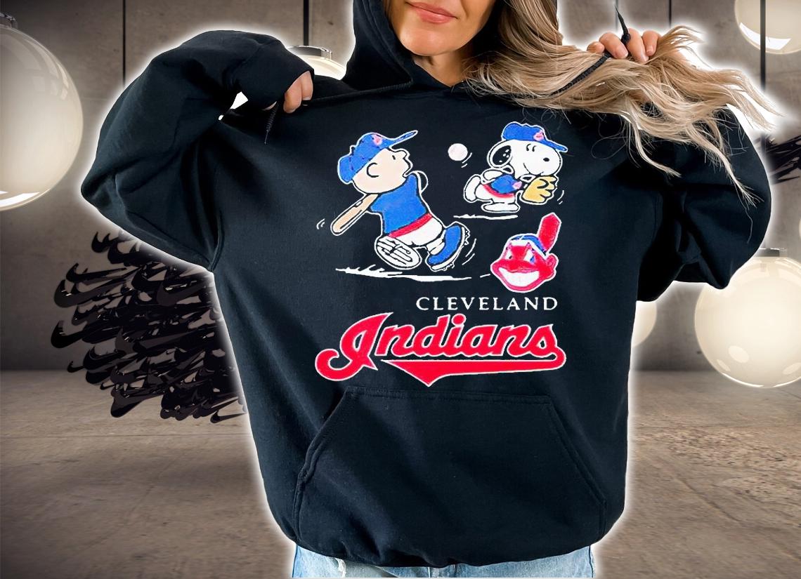 Charlie Brown Snoopy Cleveland Indians T-shirt