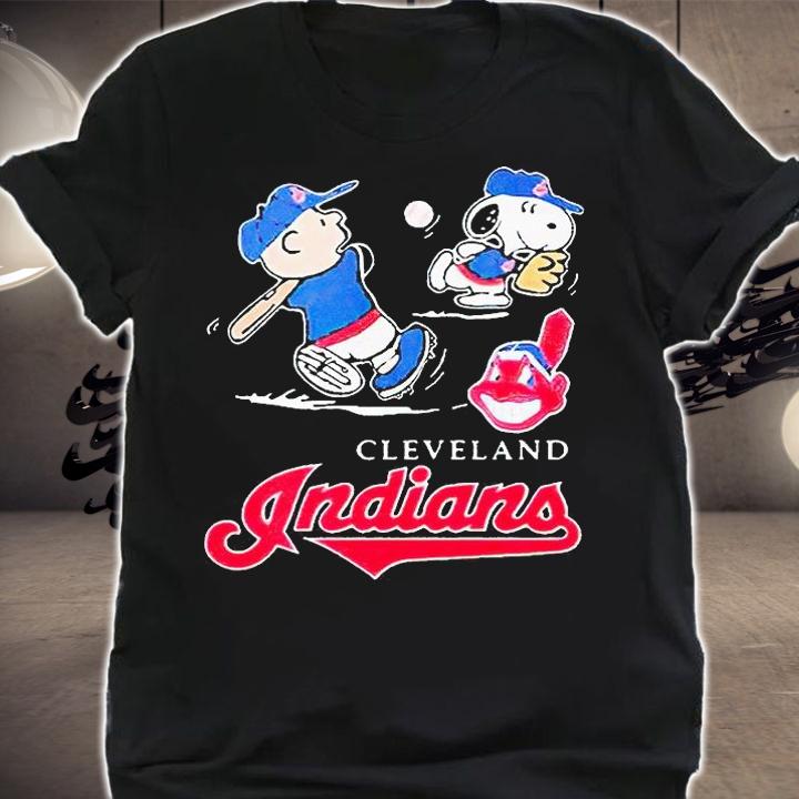 Charlie Brown Snoopy Cleveland Indians T-shirt