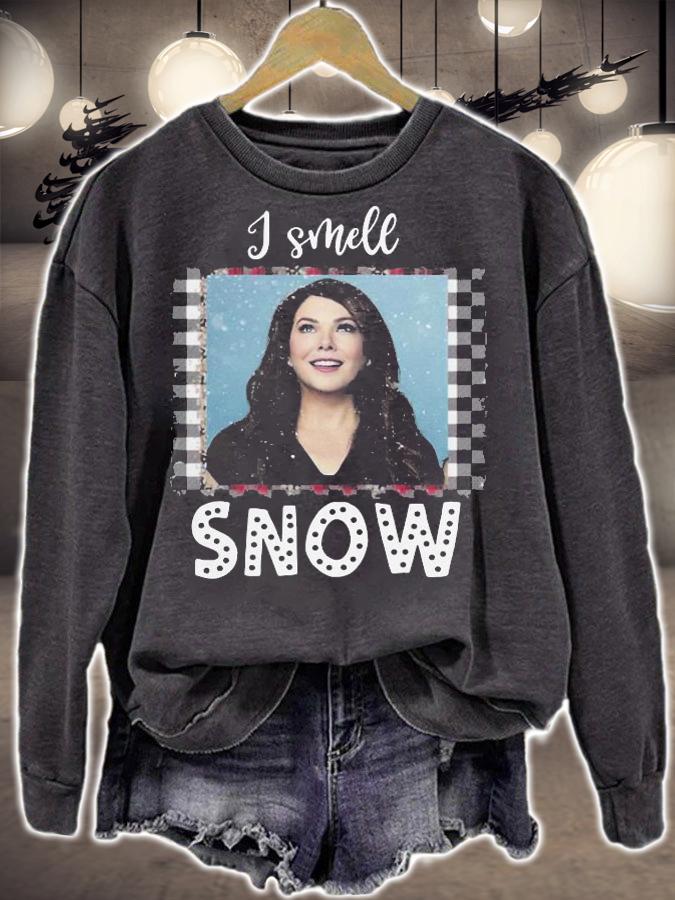 Christmas Gilmore Girls Lorelai Smell Snow Sweater t-shirt