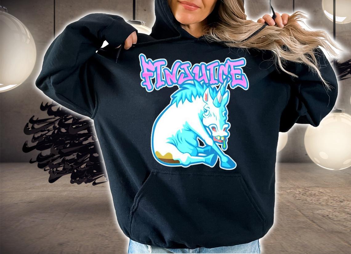 David Finlay Finjuice Unicorn shirt hoodie