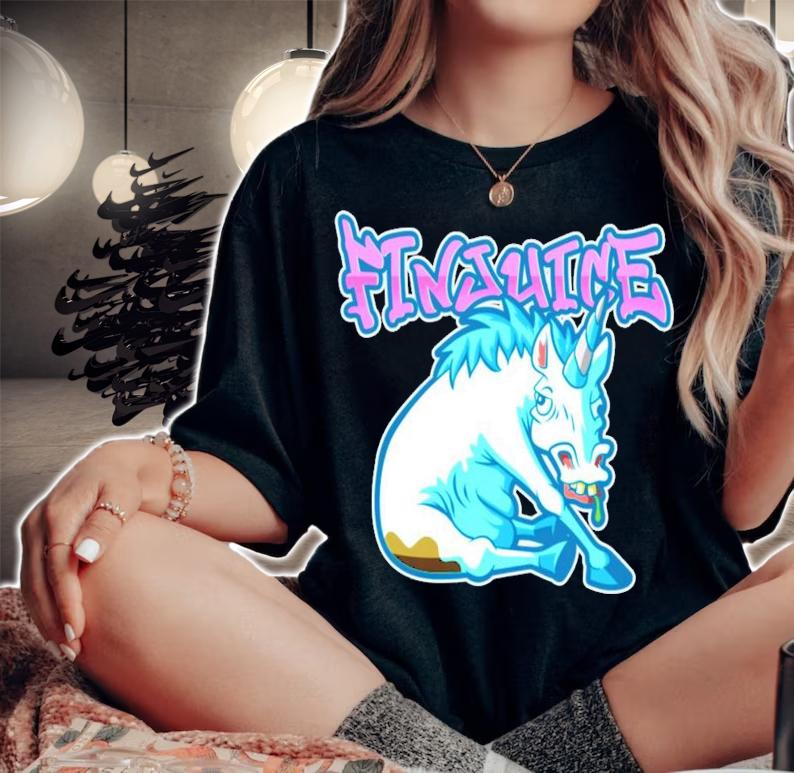 David Finlay Finjuice Unicorn shirt woman shirt