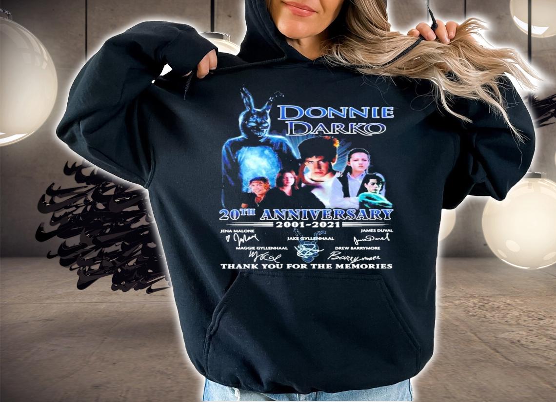 Donnie Darko 20th anniversary 2001-2021 signatures shirt hoodie