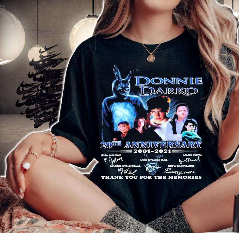Donnie Darko 20th anniversary 2001-2021 signatures shirt woman shirt
