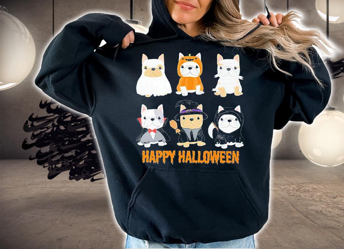 French Bulldog, Halloween French Boo Dog Dog Gift T-Shirt hoodie