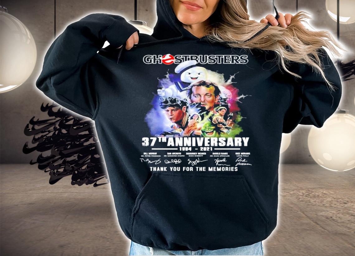 Ghostbusters Afterlife 37th anniversary 1984-2021 thank you for the memories shirt hoodie
