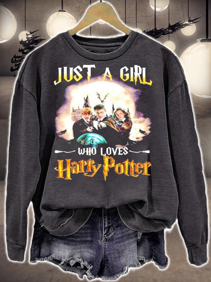 Just a girl who loves Harry Potter shirt sweatshirt