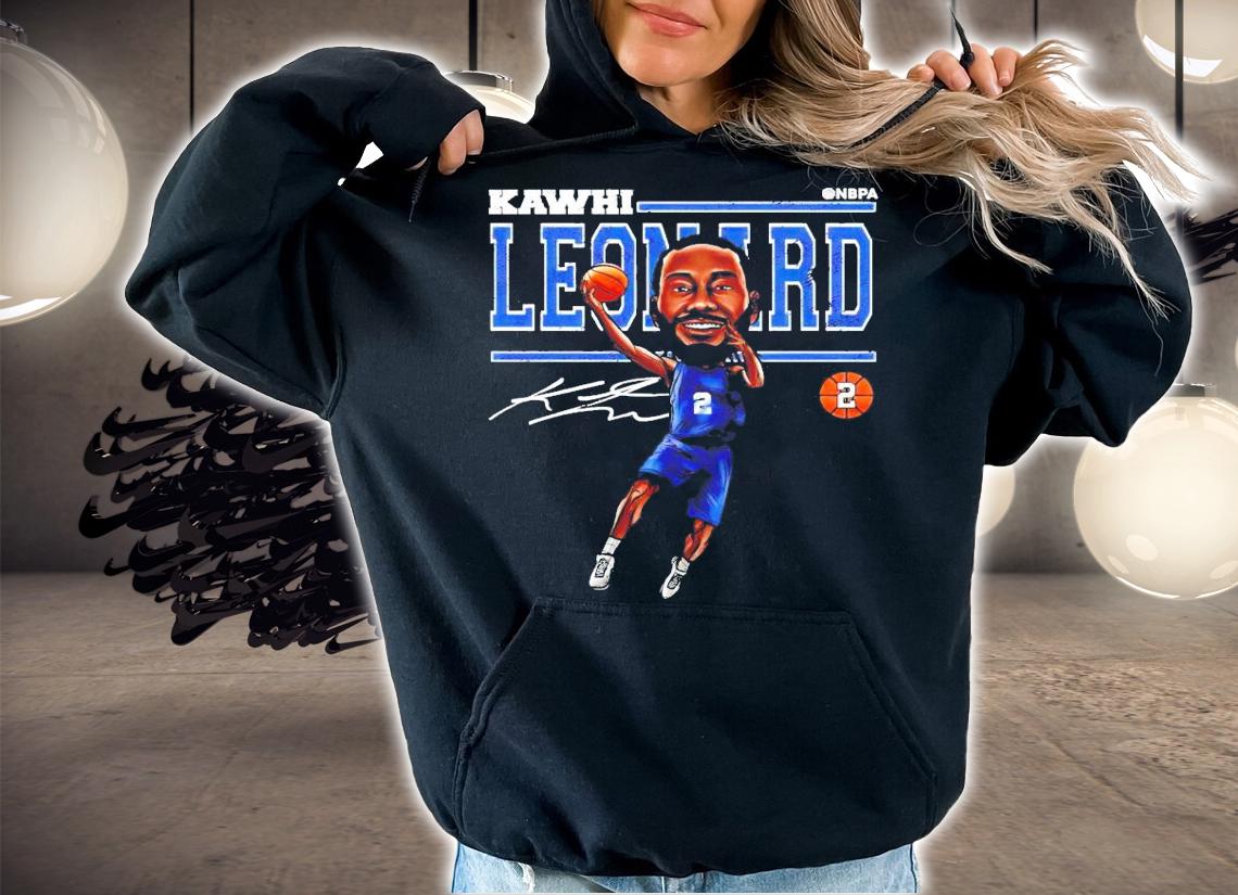 Kawhi Leonard Cartoon signature shirt hoodie