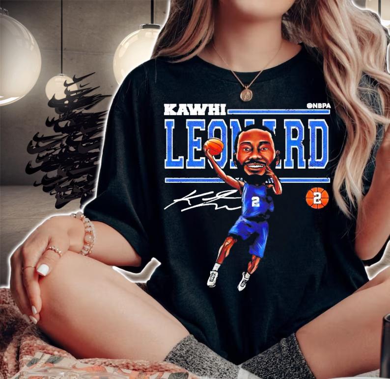 Kawhi Leonard Cartoon signature shirt woman shirt