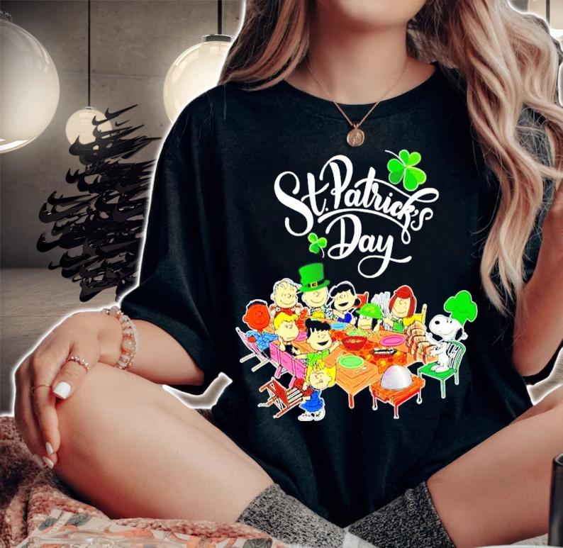 Snoopy and friends St.Patrick's Day shirt woman shirt