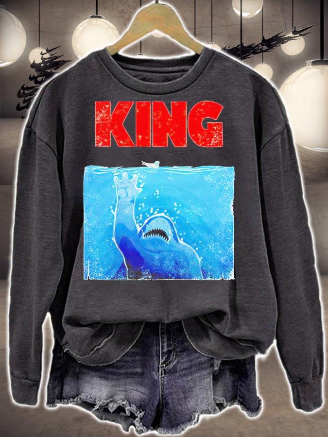 The Suicide Squad Jaws King Hand Shark T-shirt sweatshirt
