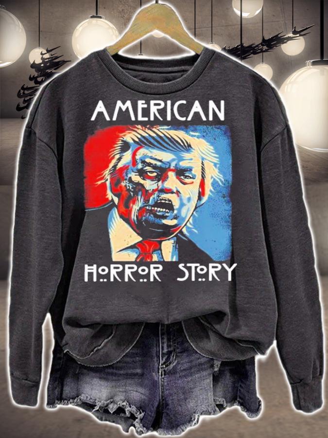 Trump Horror American Zombie Story Halloween Shirt sweatshirt