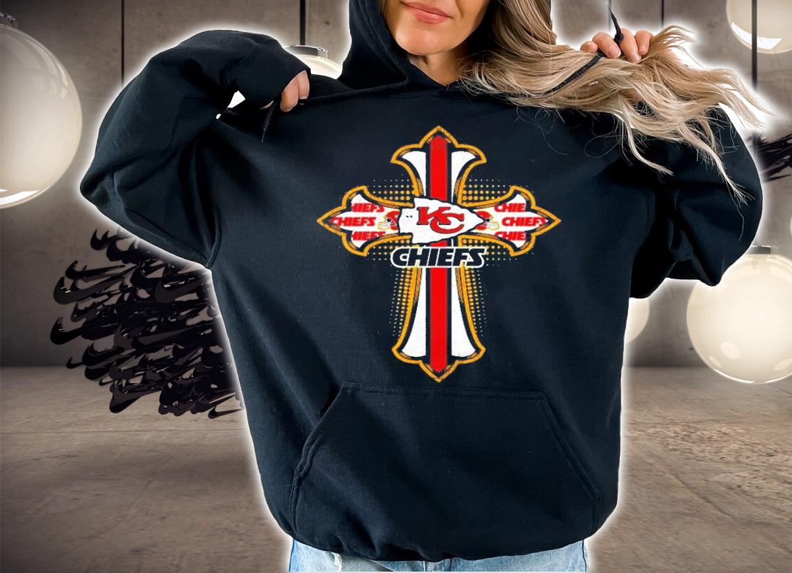 American football red crusader cross Kansas City Chiefs NFL shirt