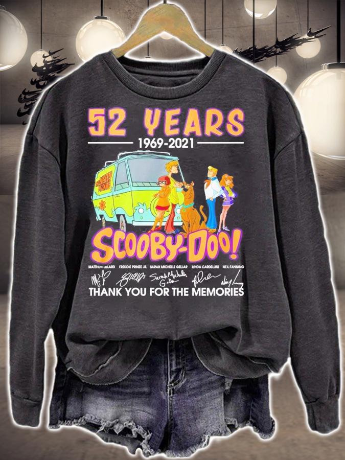 52 years 1969 2021 Scooby Doo thank you for the memories shirt sweatshirt