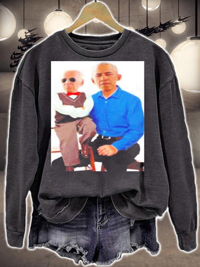 Biden Obama puppet Joe President libtard Barack marionette shirt sweatshirt