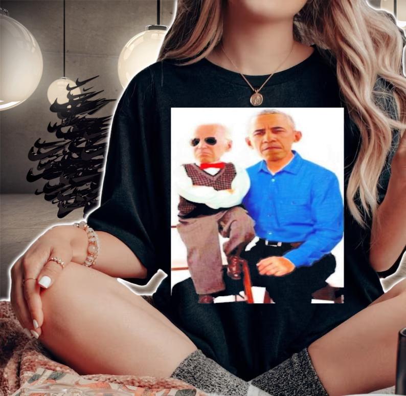 Biden Obama puppet Joe President libtard Barack marionette shirt woman shirt