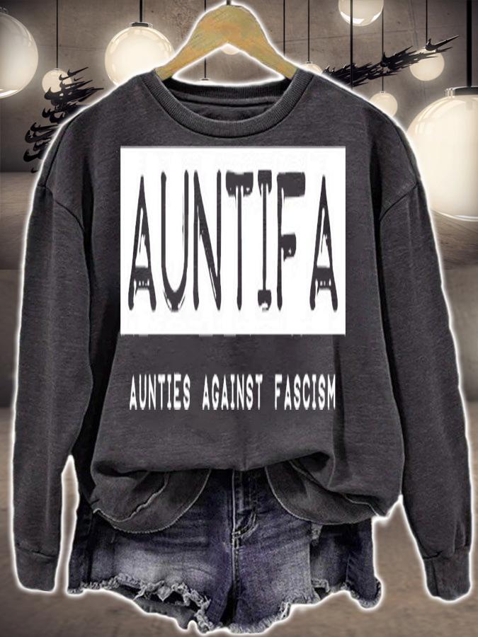 Sandy Hilton Auntifa Aunties Against Fascism shirt sweatshirt