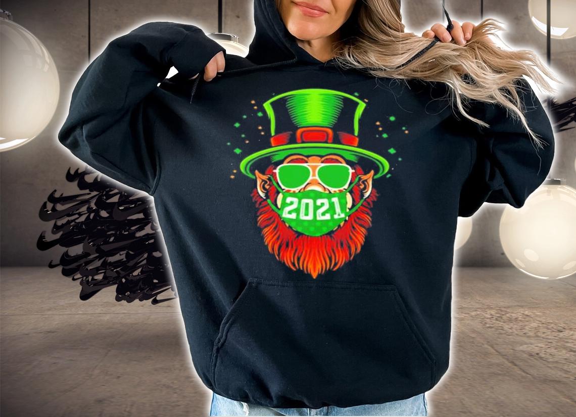 St Patrick's day Leprechaun mask 2021 shirt hoodie