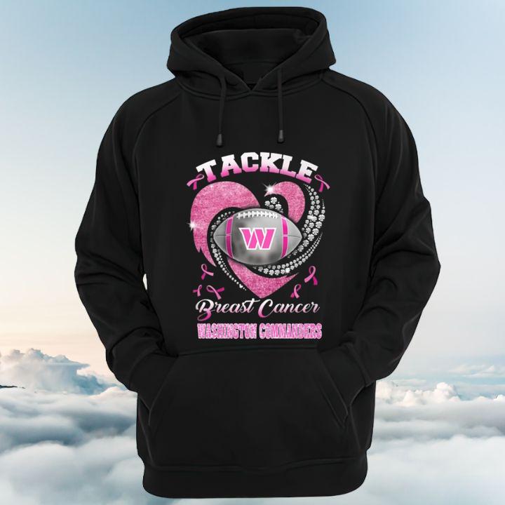 Tackle Breast Cancer Awareness Washington Commanders Football T-Shirt hoodie
