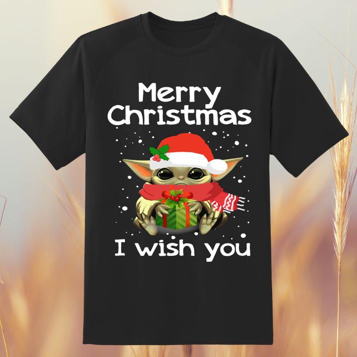 Cute Baby Yoda Merry Christmas Shirt - Perfect Gift for Star Wars Fans